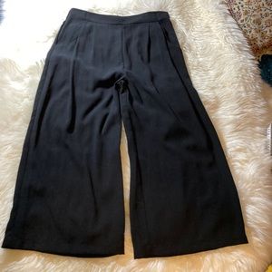 Elodie Black Dress Palazzo Pants Dressy Business Pockets